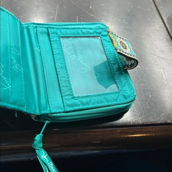 Vera Bradley Turquoise Floral Wallet - Picture 3 of 7